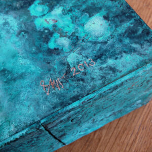 Korrosion Patina, 2013, 60 x 180 cm, Holz, Kupferblech patiniert