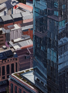 Frankfurt #03, 2014, 54 x 40 cm, Nessel auf Keilrahmen, Ölfarbe