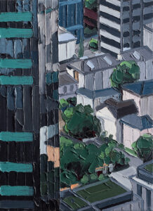 Frankfurt #04, 2014, 54 x 40 cm, Nessel auf Keilrahmen, Ölfarbe