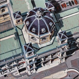 Naturhistorisches Museum Wien, 2017, 90 x 90 cm, Nessel auf Keilrahmen, Ölfarbe