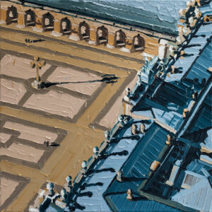 Madrid #07 Palacio Real, 2017, 60 x 60 cm, Nessel auf Keilrahmen, Ölfarbe