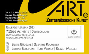 ARTe Sindelfingen 2020, Galerie Kerstan feat. Oliver Weiller u.a.