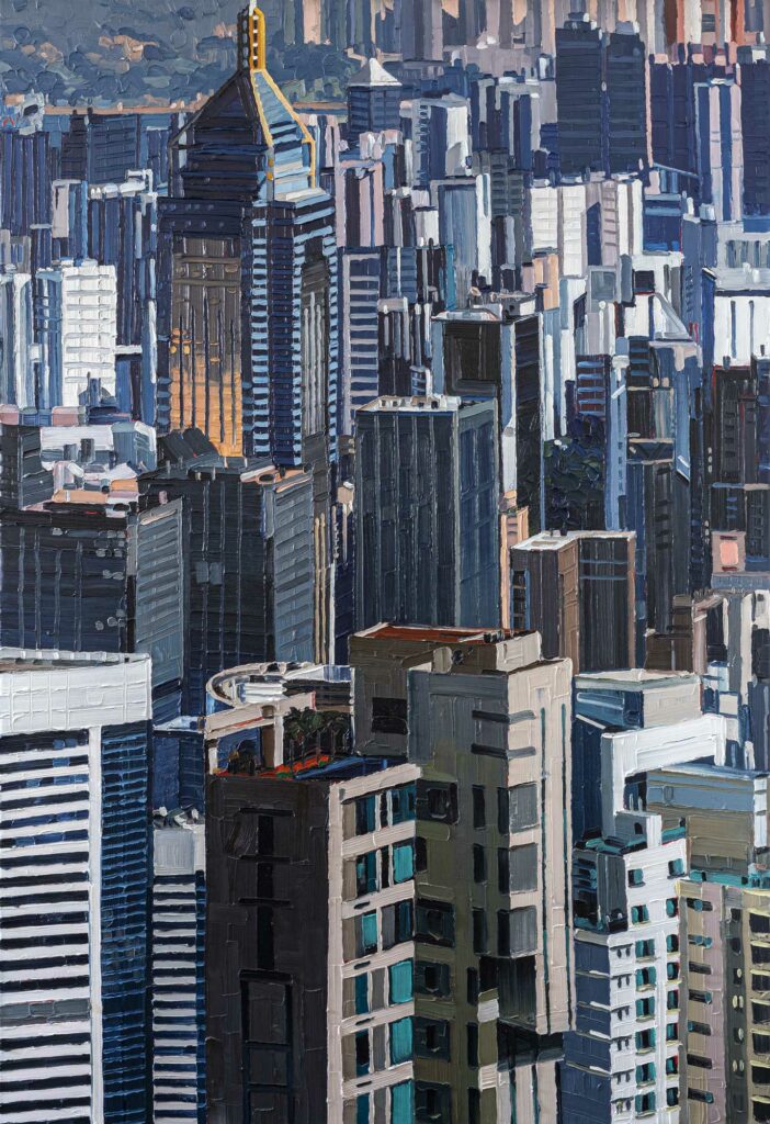Image of the painting "Hong Kong Central Plaza" of Oliver Weiller