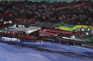 Oil painting "Mittelrheintal #03" by Oliver Weiller