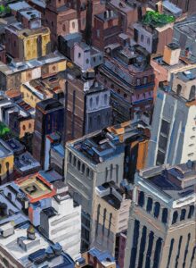 Oil painting "NYC E31st St. Madison Ave" by Oliver Weiller